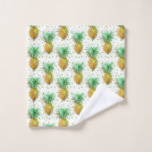 Illustrationsmuster für Ananas Badhandtuch Set (Waschlappen)