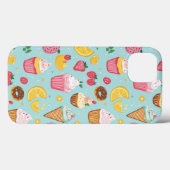 Illustrationsmuster für ansprechbare Lebensmittel Case-Mate iPhone Hülle (Rückseite (Horizontal))