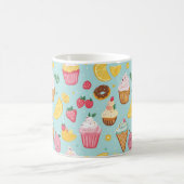 Illustrationsmuster für ansprechbare Lebensmittel Kaffeetasse (Mittel)