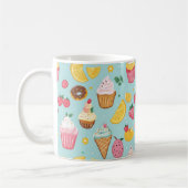 Illustrationsmuster für ansprechbare Lebensmittel Kaffeetasse (Links)