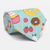 Illustrationsmuster für ansprechbare Lebensmittel Krawatte (Gerollt)