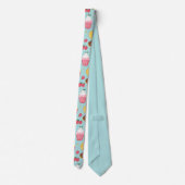 Illustrationsmuster für ansprechbare Lebensmittel Krawatte (Rückseite)