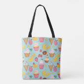 Illustrationsmuster für ansprechbare Lebensmittel Tasche (Rückseite)