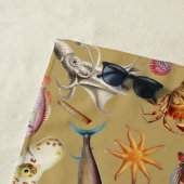Illustrationsmuster für das Unterwasser-Meereslebe Strandtuch (Beispiel)