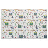 Illustrationsmuster für Fun Baseball-Spieler Stoff (Fat Quarter (45,7 x 55,9 cm))
