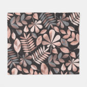 Illustrationsmuster für Herbstblätter Fleecedecke (Vorderseite (Horizontal))