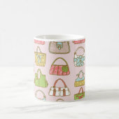 Illustrationsmuster für niedliche und farbenfrohe kaffeetasse (Mittel)