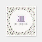 Illustrationsmuster für Whimsical Red Wine Glas Serviette (Vorderseite)