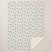 Illustrationsmuster für Wimsikal Rotes Weinglas Sherpadecke (Vorderseite)