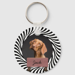 Illustrationspublikum Custom Dog Foto Schlüsselanhänger