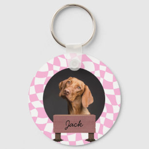 Illustrationspublikum Custom Dog Foto Schlüsselanhänger