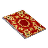 Illustrationsrahmen mit Muster gold pp Notizblock (Rechte Seite)