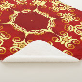 Illustrationsrahmen mit Muster gold pp Sherpadecke (3/4)