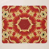 Illustrationsrahmen mit Muster gold pp Sherpadecke (Vorderseite (Horizontal))