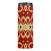 Illustrationsrahmen mit Muster gold pp Thermosbecher (Rückseite)