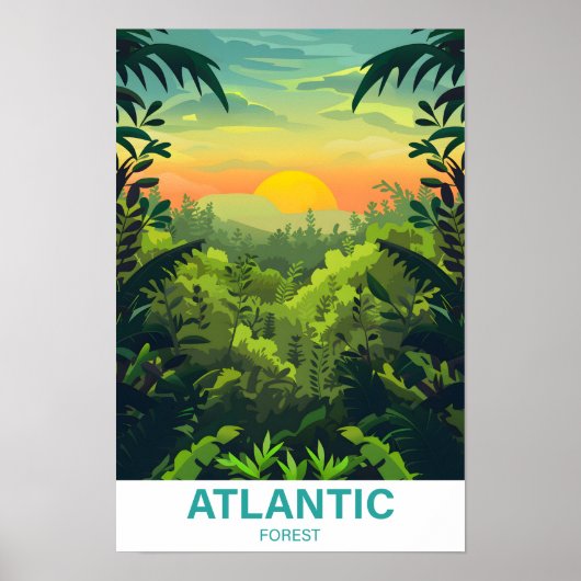 Illustrationsreise zum atlantischen Wald Poster (Vorne)