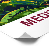 Illustrationsreise zum mediterranen Wald Poster (Ecke)