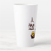 Illustrationsset Schädel und Kerzen Milchtasse (Vorderseite)