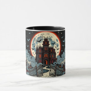 Illustrationstasse 'Haunted Mansion' Tasse