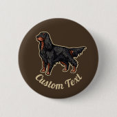 Illustrationstaste des Gordon Setter Button (Vorderseite)