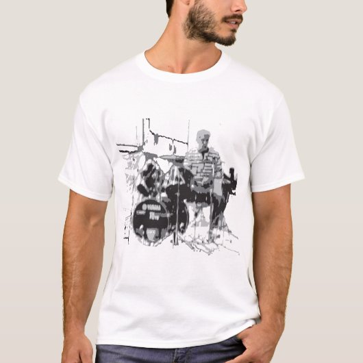 Illustrationstrommeln T-Shirt (Vorderseite)