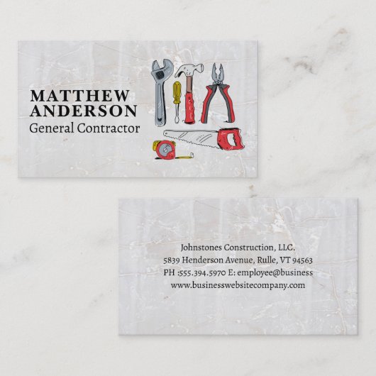 Illustrationswerkzeug | Konstruktion Visitenkarte (Vorne/Hinten)