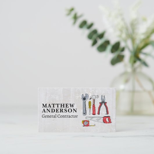 Illustrationswerkzeug | Konstruktion Visitenkarte (Stehend Vorderseite)