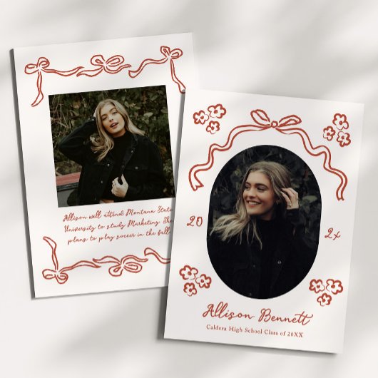 Illustrative Absolventenankündigung Einladung