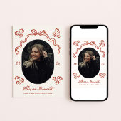 Illustrative Absolventenankündigung Einladung