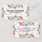 Illustrative Blume Blumenelemente Visitenkarte (Vorne/Hinten)