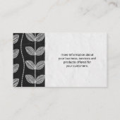 Illustrative Blume Visitenkarte (Rückseite)