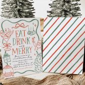 Illustrative Christmas Party Invitation Einladung