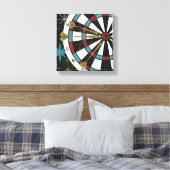 Illustrative Dart Board Leinwanddruck (Insitu (Schlafzimmer))