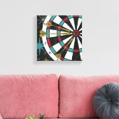 Illustrative Dart Board Leinwanddruck (Insitu (Wohnzimmer))