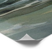 Illustrative Leuchtturm Print oder Poster (Ecke)