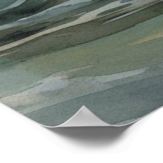 Illustrative Leuchtturm Print oder Poster (Ecke)