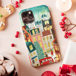 Illustrative London Stadt im Schnee Weihnachten Case-Mate iPhone Hülle