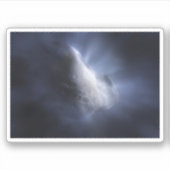 Illustrative Nah-up der Comet Tempel. Aufkleber (Vorderseite)