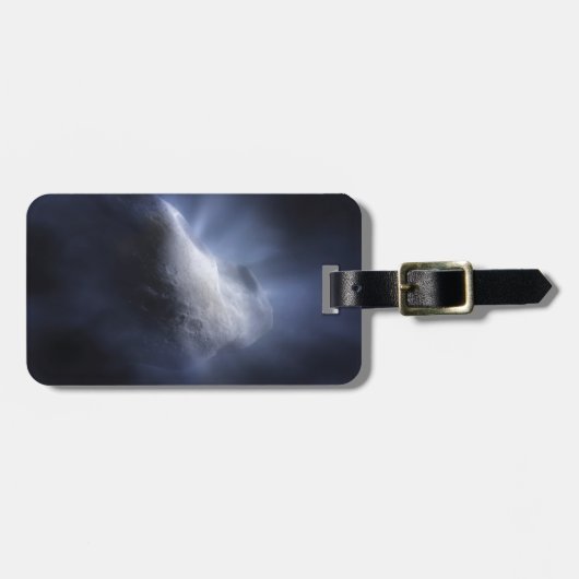 Illustrative Nah-up der Comet Tempel. Gepäckanhänger (Vorderseite horizontal)