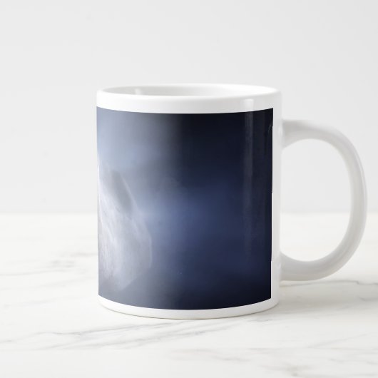 Illustrative Nah-up der Comet Tempel. Jumbo-Tasse (Rechts)