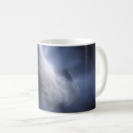 Illustrative Nah-up der Comet Tempel. Kaffeetasse (VorderseiteRechts)