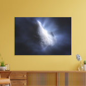 Illustrative Nah-up der Comet Tempel. Leinwanddruck (Insitu (Wohnzimmer))