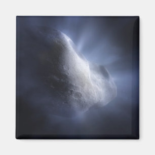 Illustrative Nah-up der Comet Tempel. Magnet