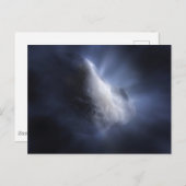 Illustrative Nah-up der Comet Tempel. Postkarte (Vorne/Hinten)