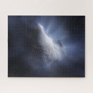 Illustrative Nah-up der Comet Tempel. Puzzle