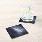 Illustrative Nah-up der Comet Tempel. Rechteckiger Pappuntersetzer (Vor Ort)