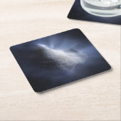 Illustrative Nah-up der Comet Tempel. Rechteckiger Pappuntersetzer (angewinkelt)