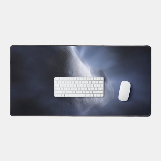 Illustrative Nah-up der Comet Tempel. Schreibtischunterlage (Tastatur & Maus)