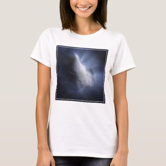 Illustrative Nah-up der Comet Tempel. T-Shirt (Vorderseite)