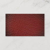Illustrative rote lederne Beschaffenheit Visitenkarte (Rückseite)